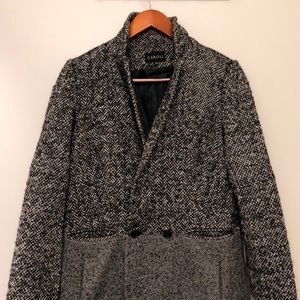 Caroll, French brand, two-tone tweed coat 36 FR